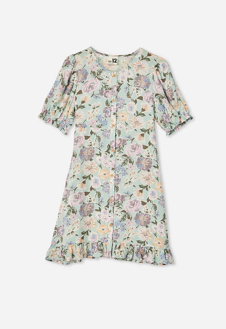 Free by Cotton On - Malu short sleeve dress - duck egg 
