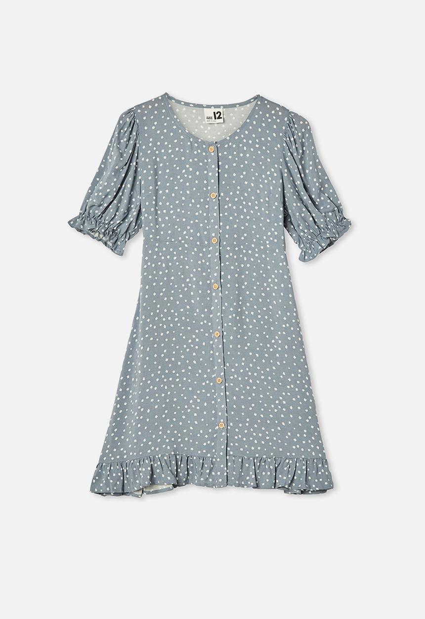 Free by Cotton On - Malu short sleeve dress - steel 