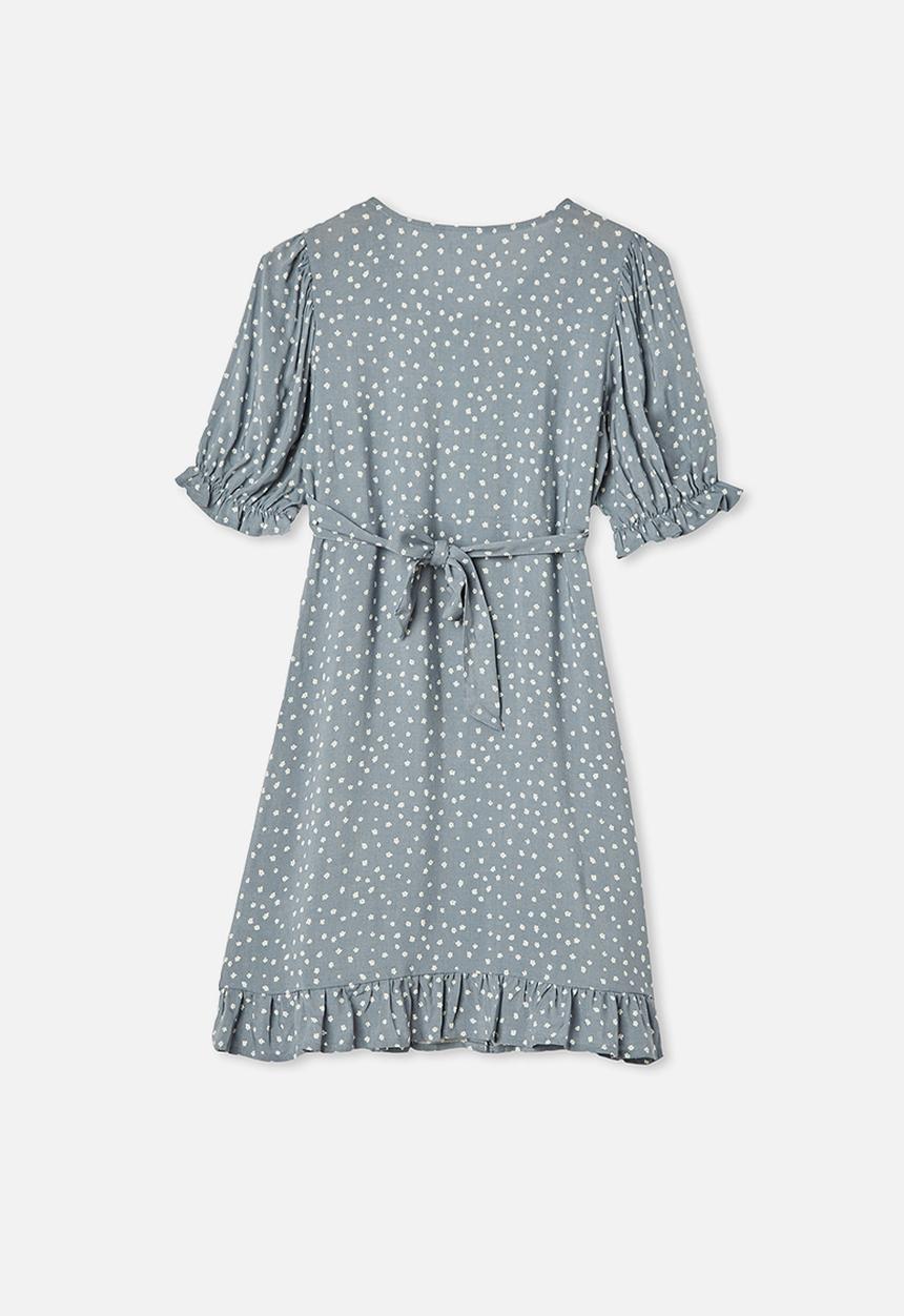 Free by Cotton On - Malu short sleeve dress - steel 