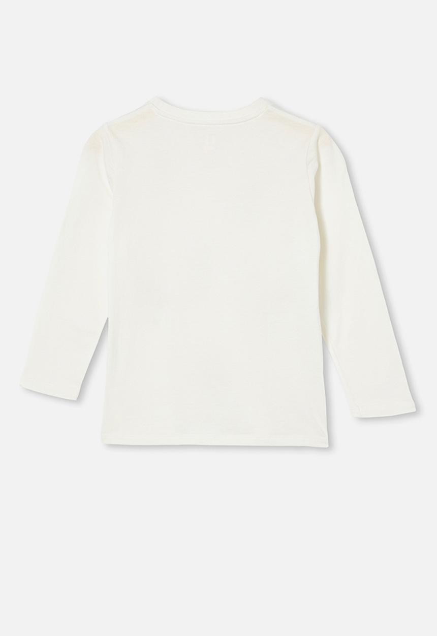 Cotton On - Stevie long sleeve embellished tee - off white 