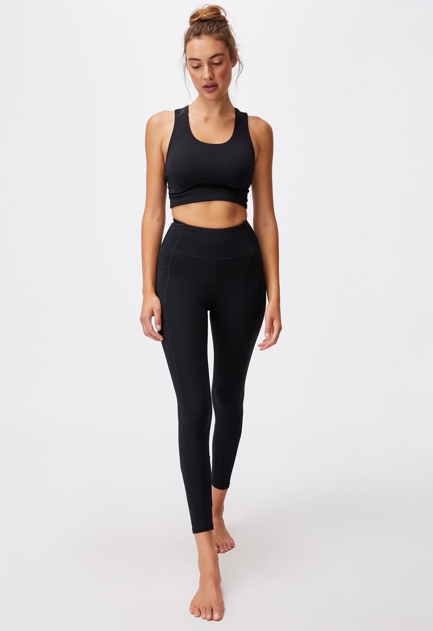 Cotton On - Lifestyle pocket 7/8 tight - black laser