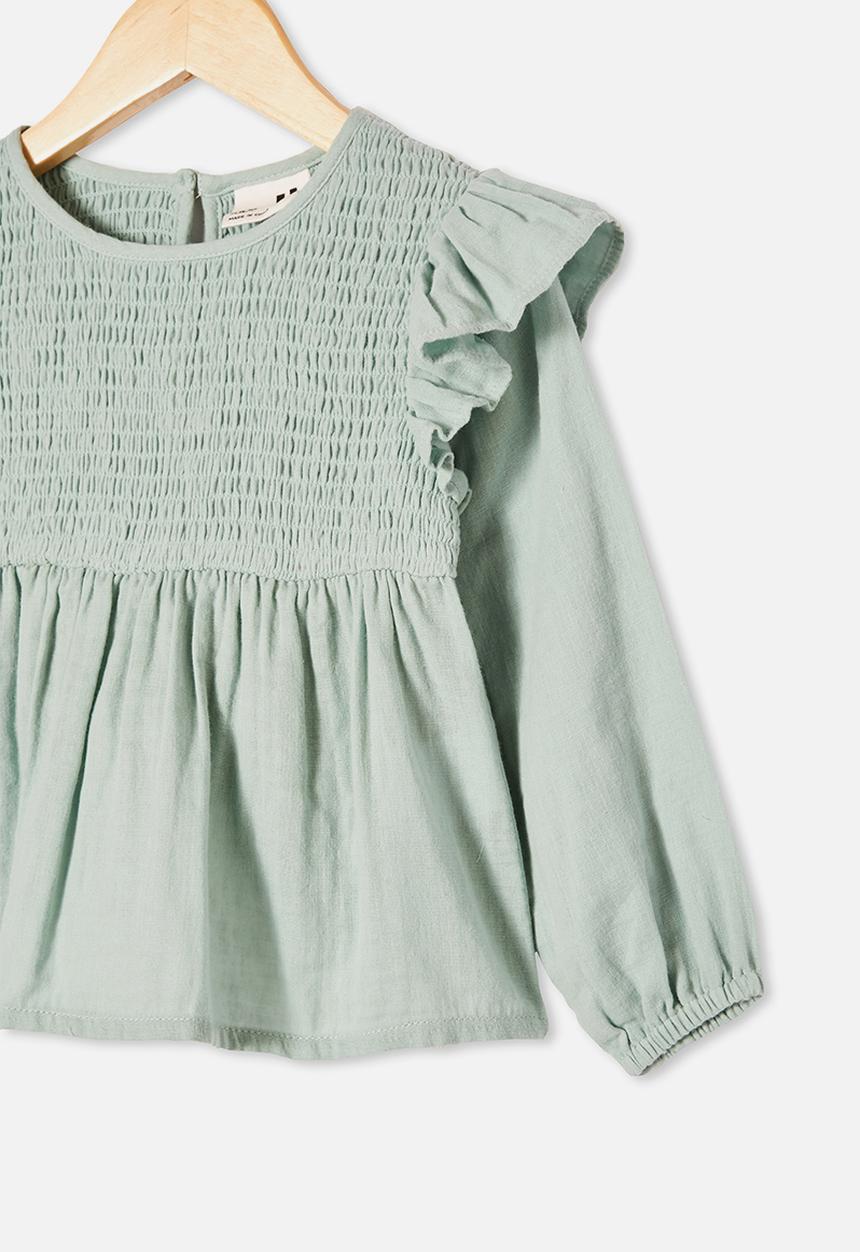 Cotton On - Jaki fashion ls top - duck egg
