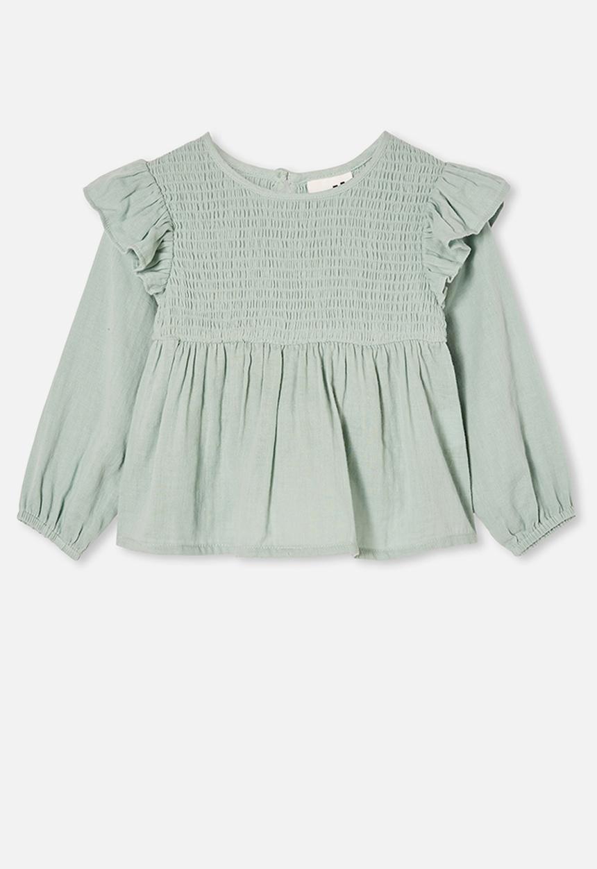 Cotton On - Jaki fashion ls top - duck egg