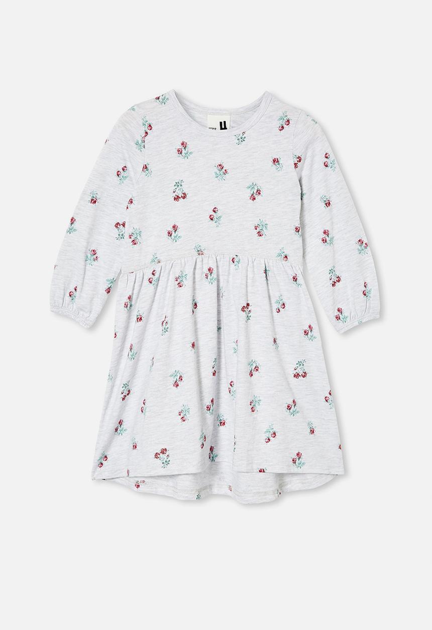 Cotton On - Savannah long sleeve dress - grey 