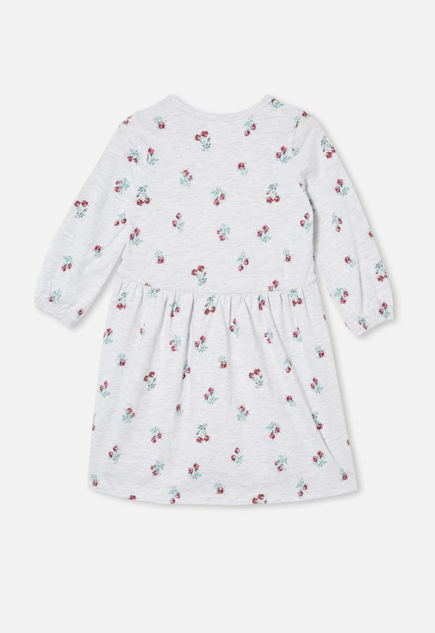 Cotton On - Savannah long sleeve dress - grey 