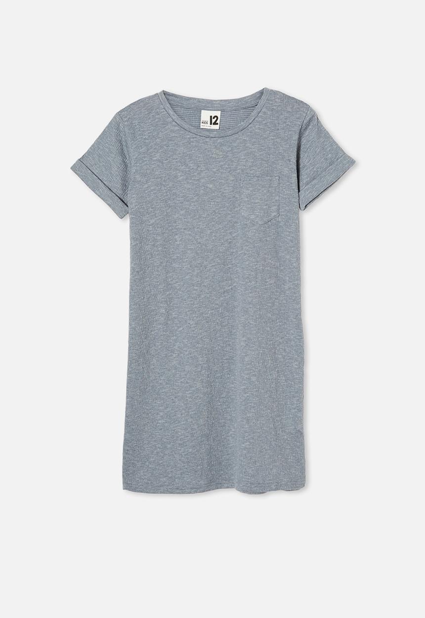 Free by Cotton On - Toni Tshirt sleeve dress - grey