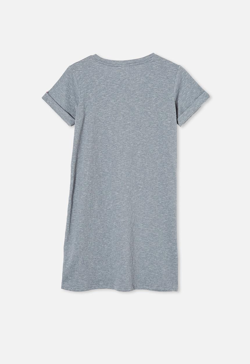 Free by Cotton On - Toni Tshirt sleeve dress - grey
