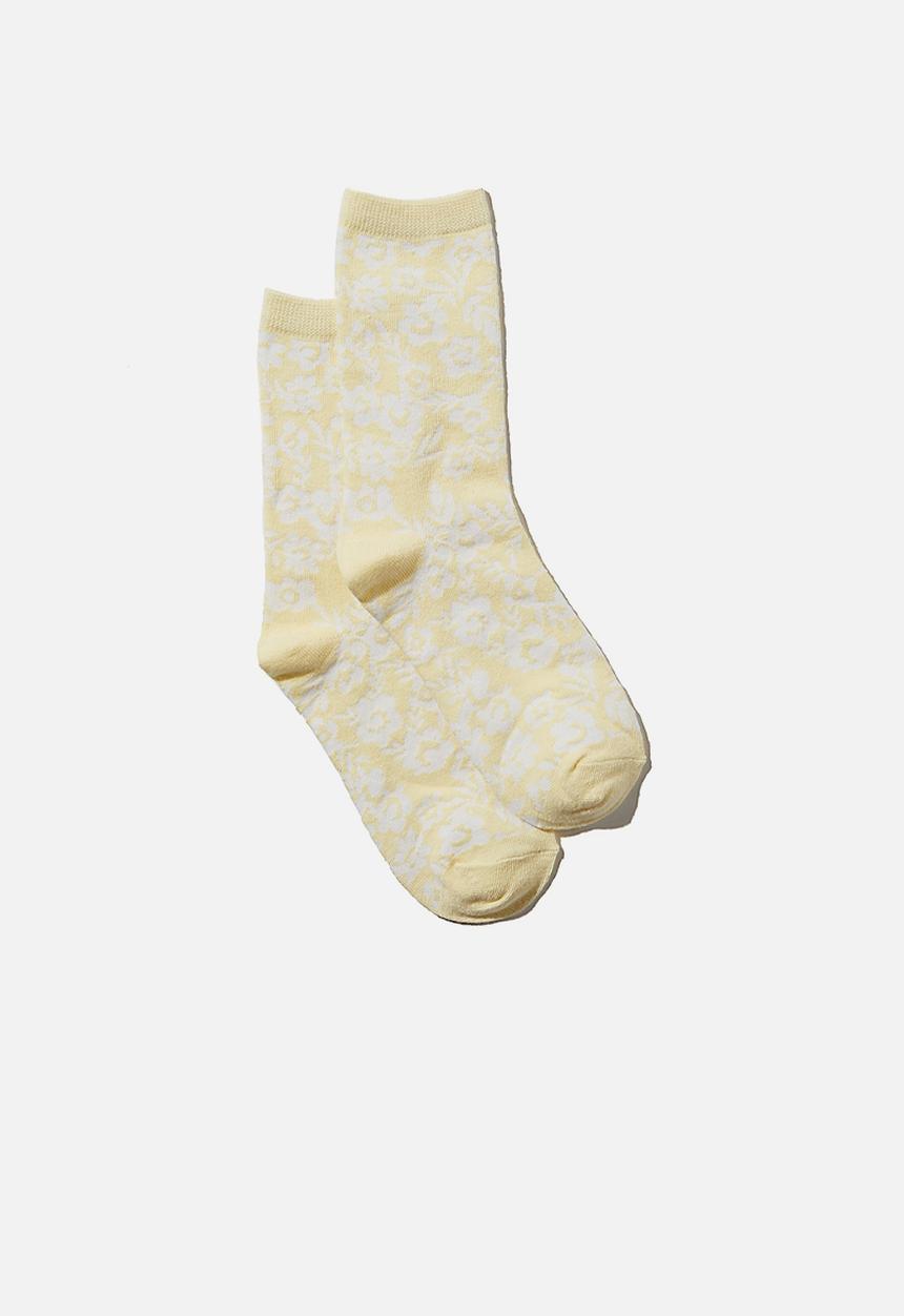 Cotton On - Carrie crew sock - lemon 