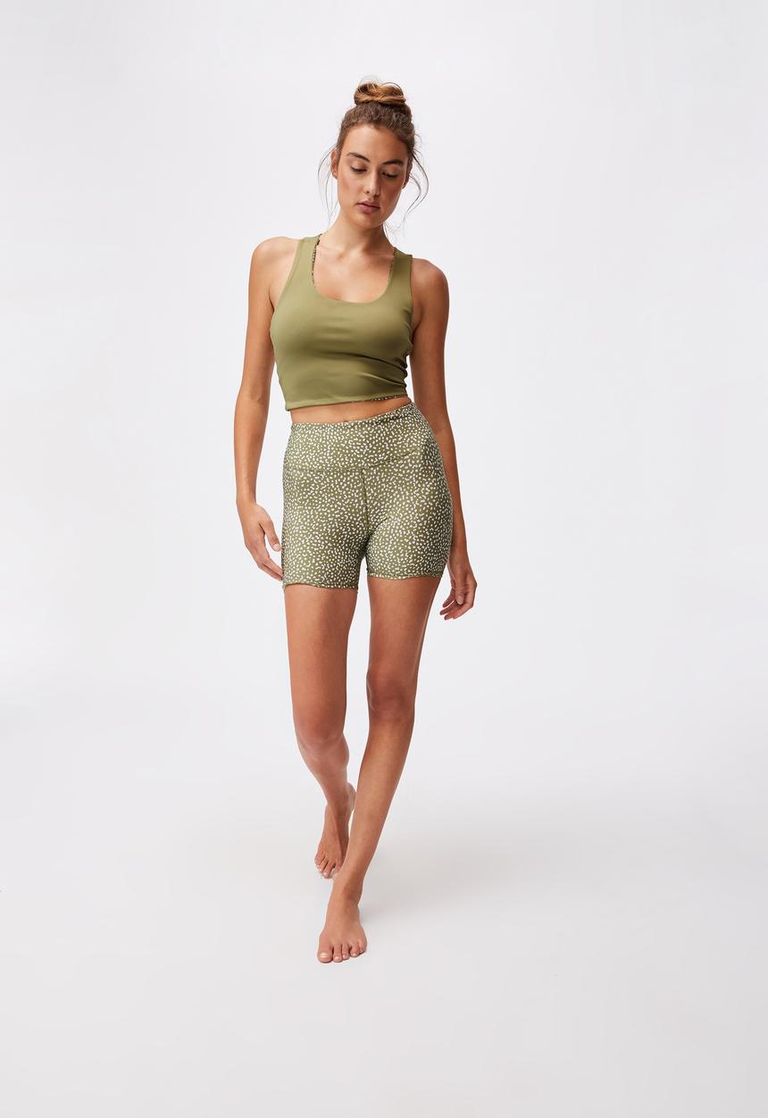 Cotton On - Love you a latte reversible vestlette - olive 