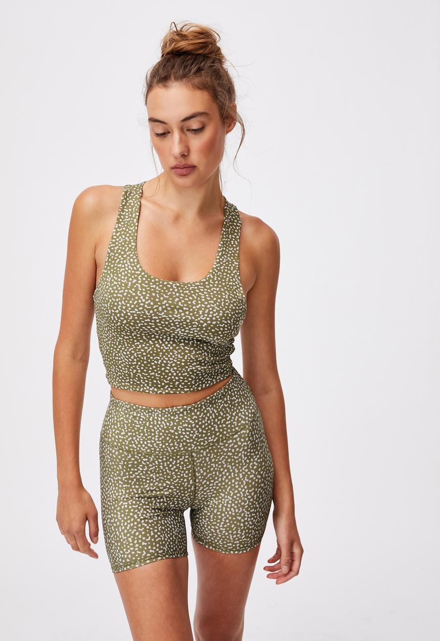 Cotton On - Love you a latte reversible vestlette - olive 