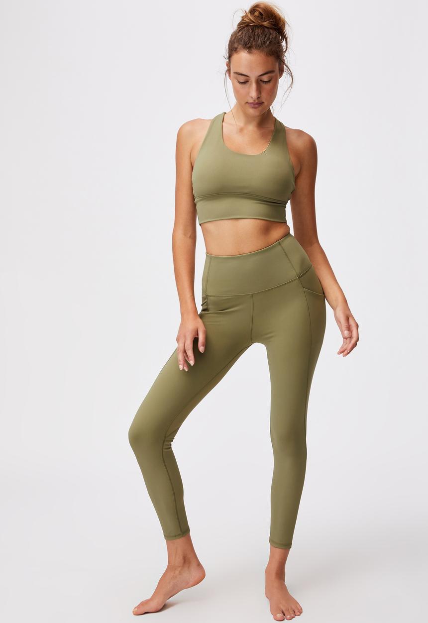 Cotton On - Ultimate booty 7/8 tight - olive