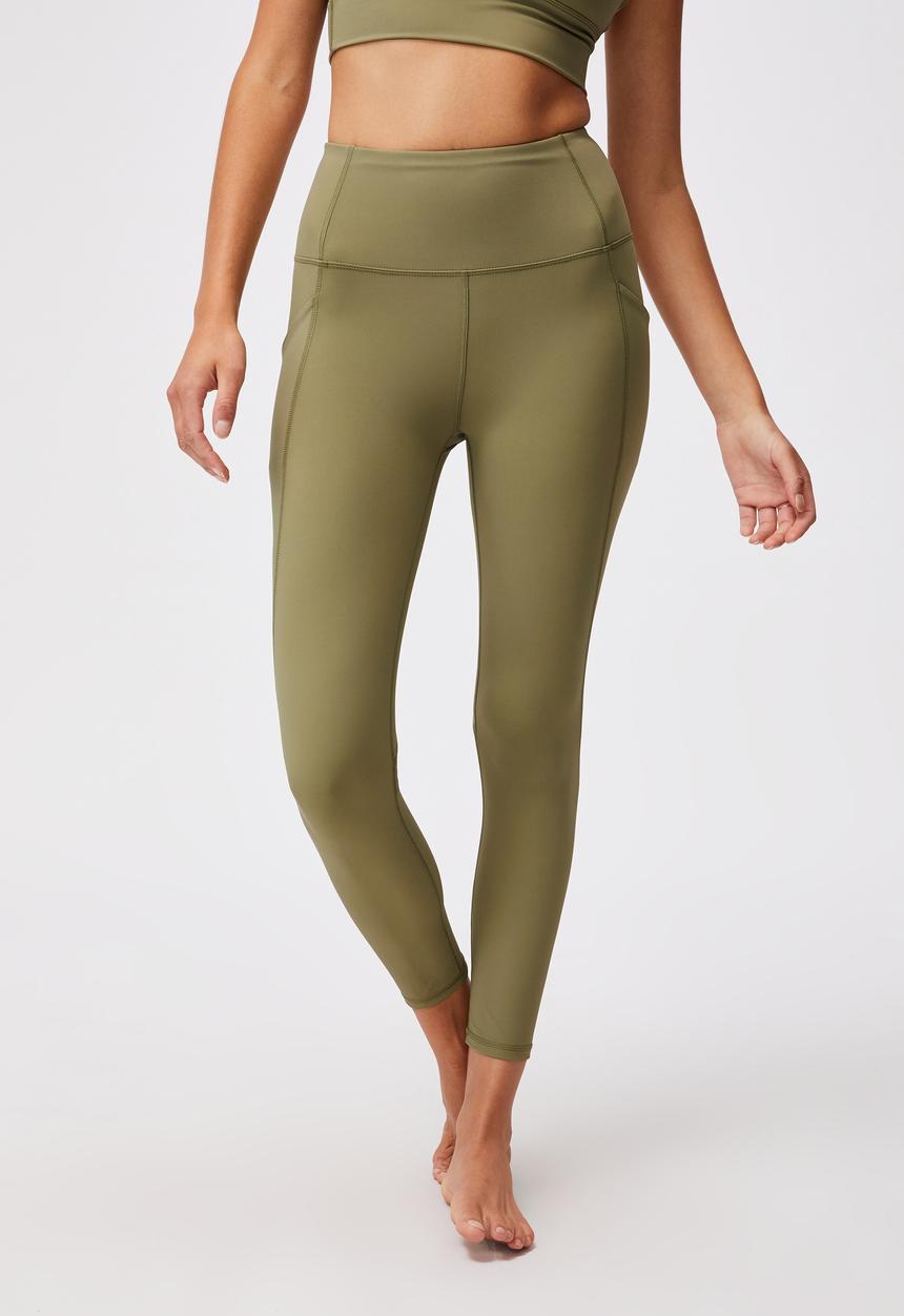Cotton On - Ultimate booty 7/8 tight - olive