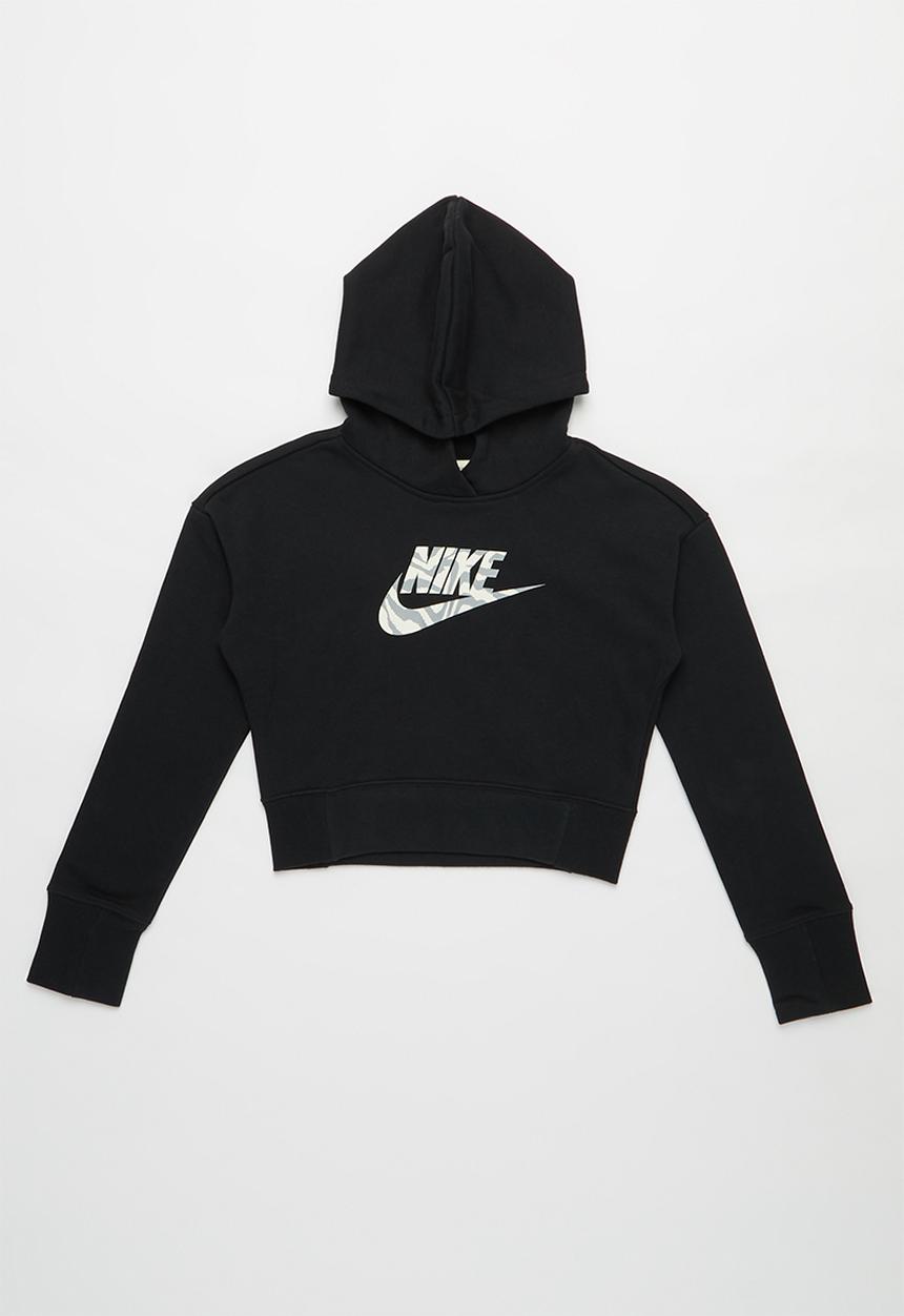 Nike - G nsw crop hoodie fill - black