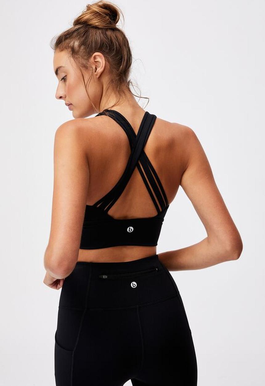 Cotton On - Ultimate longline crop - black