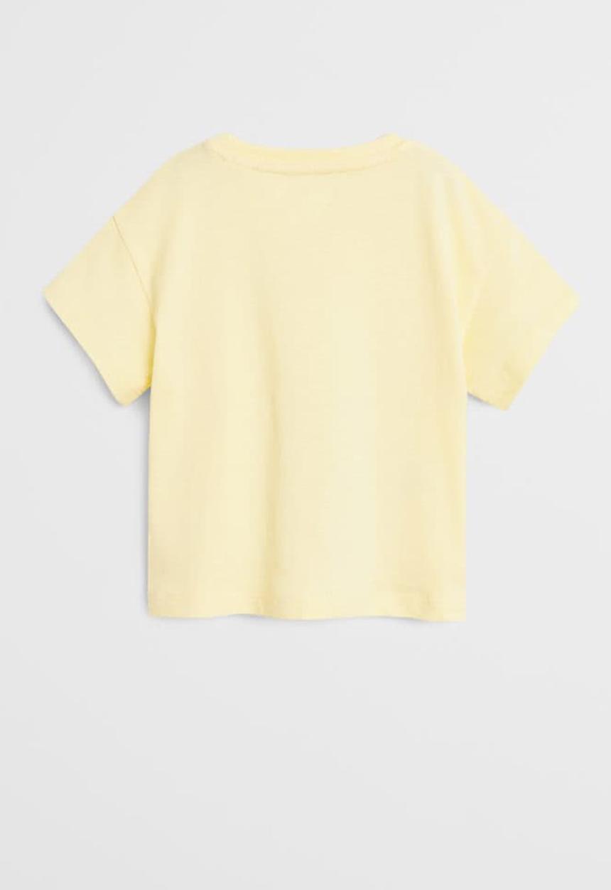 MANGO - T-shirt easy - yellow 