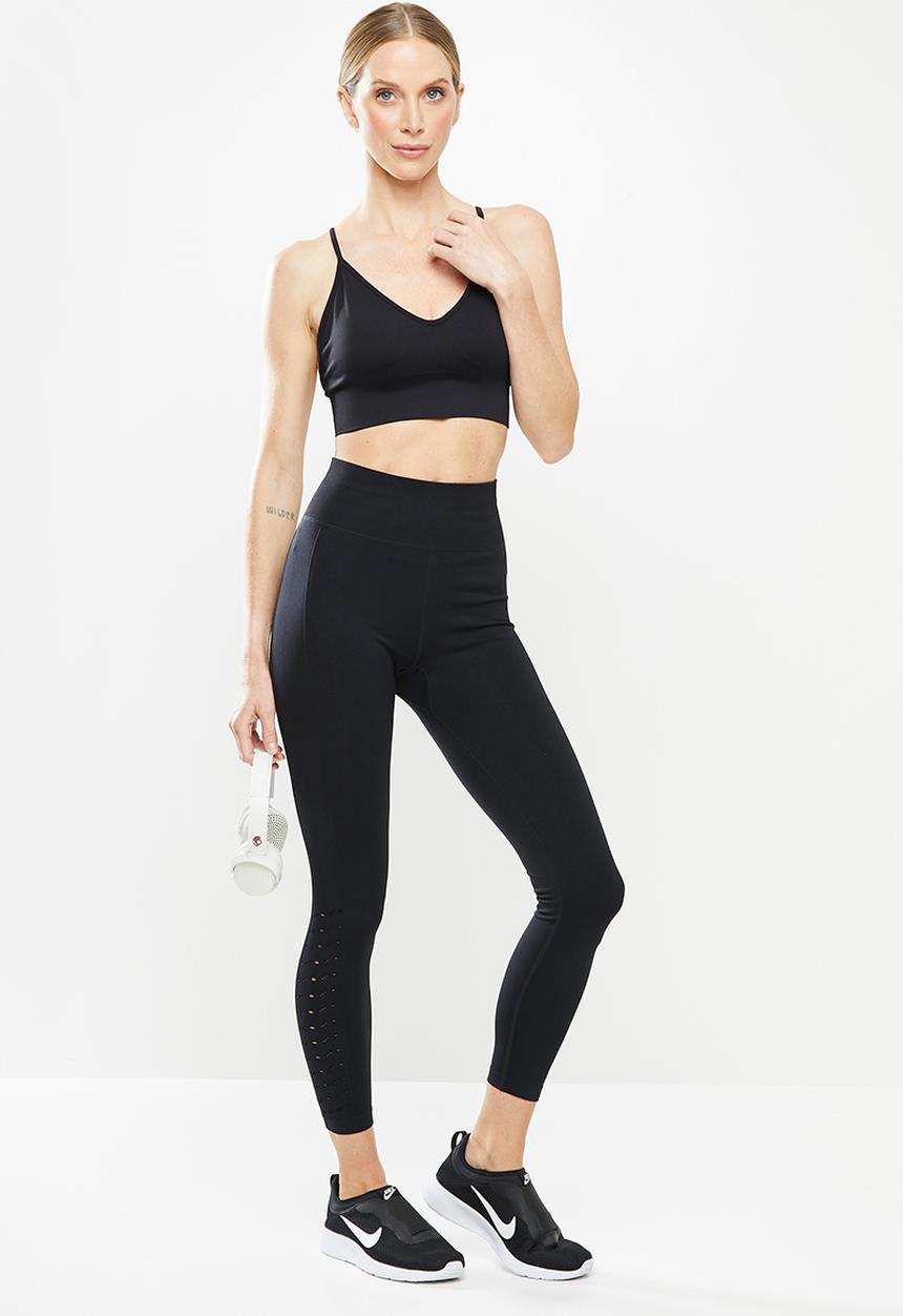 Cotton On - Lifestyle seamless v-neck crop - black