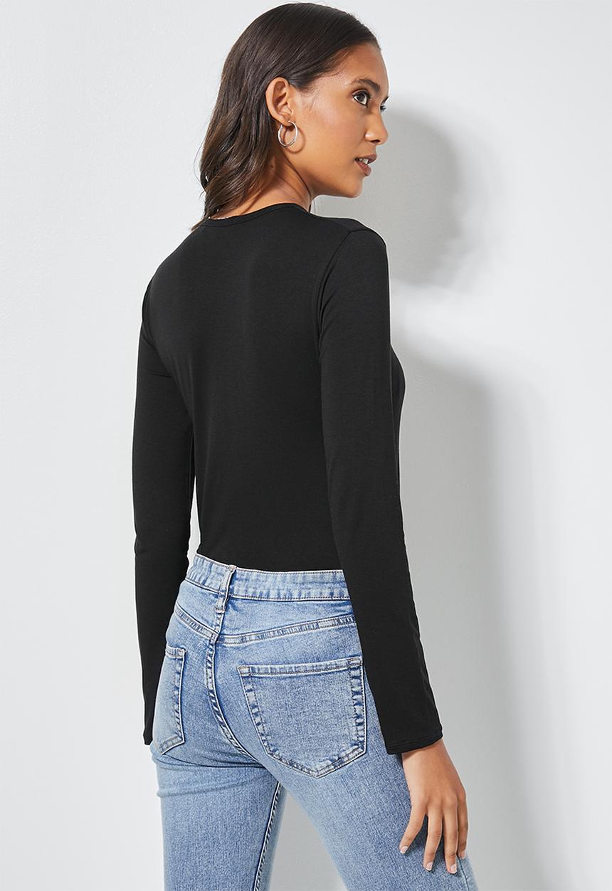 Superbalist - 2 Pack fitted viscose crew neck tee's - black & white