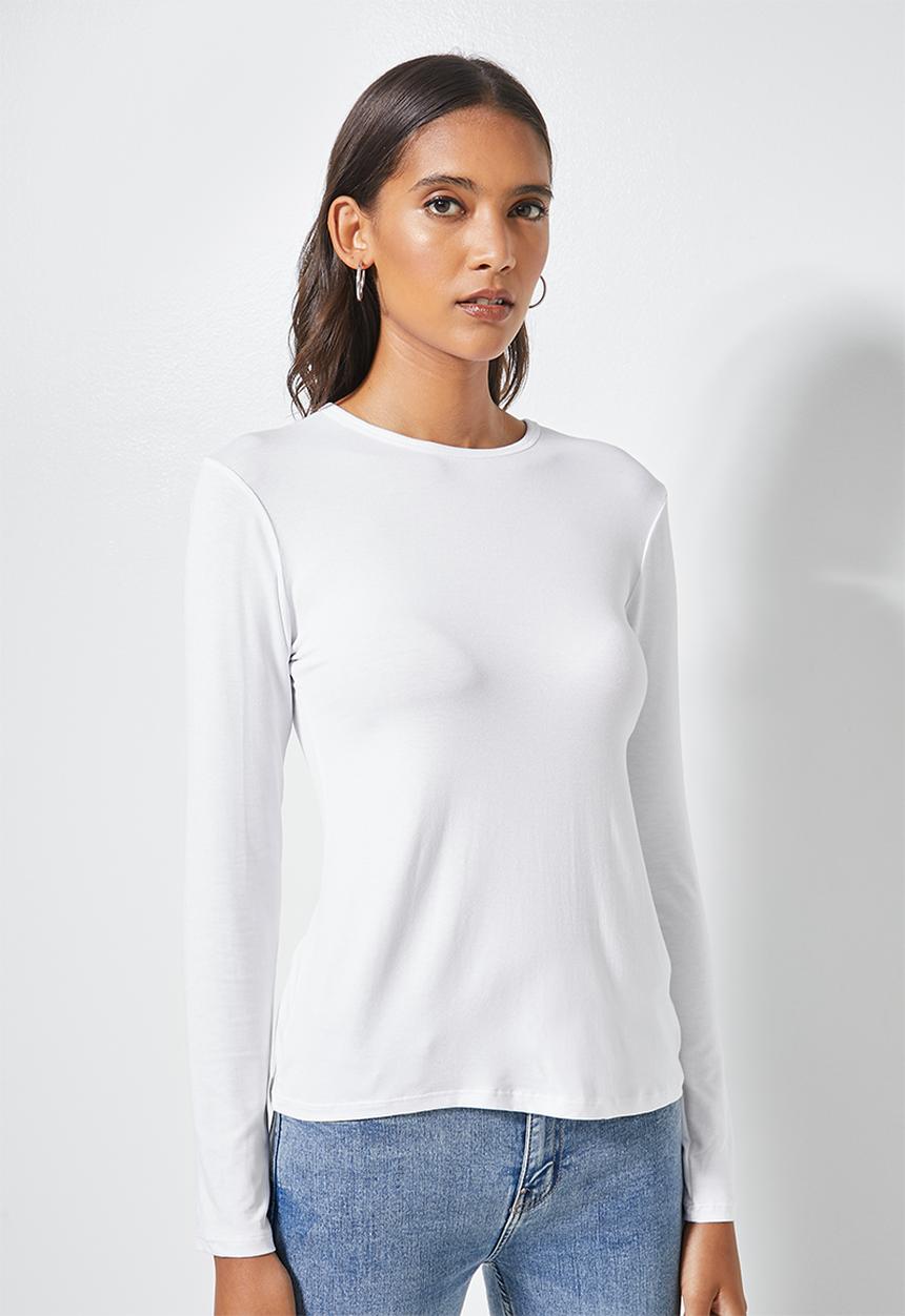 Superbalist - 2 Pack fitted viscose crew neck tee's - black & white