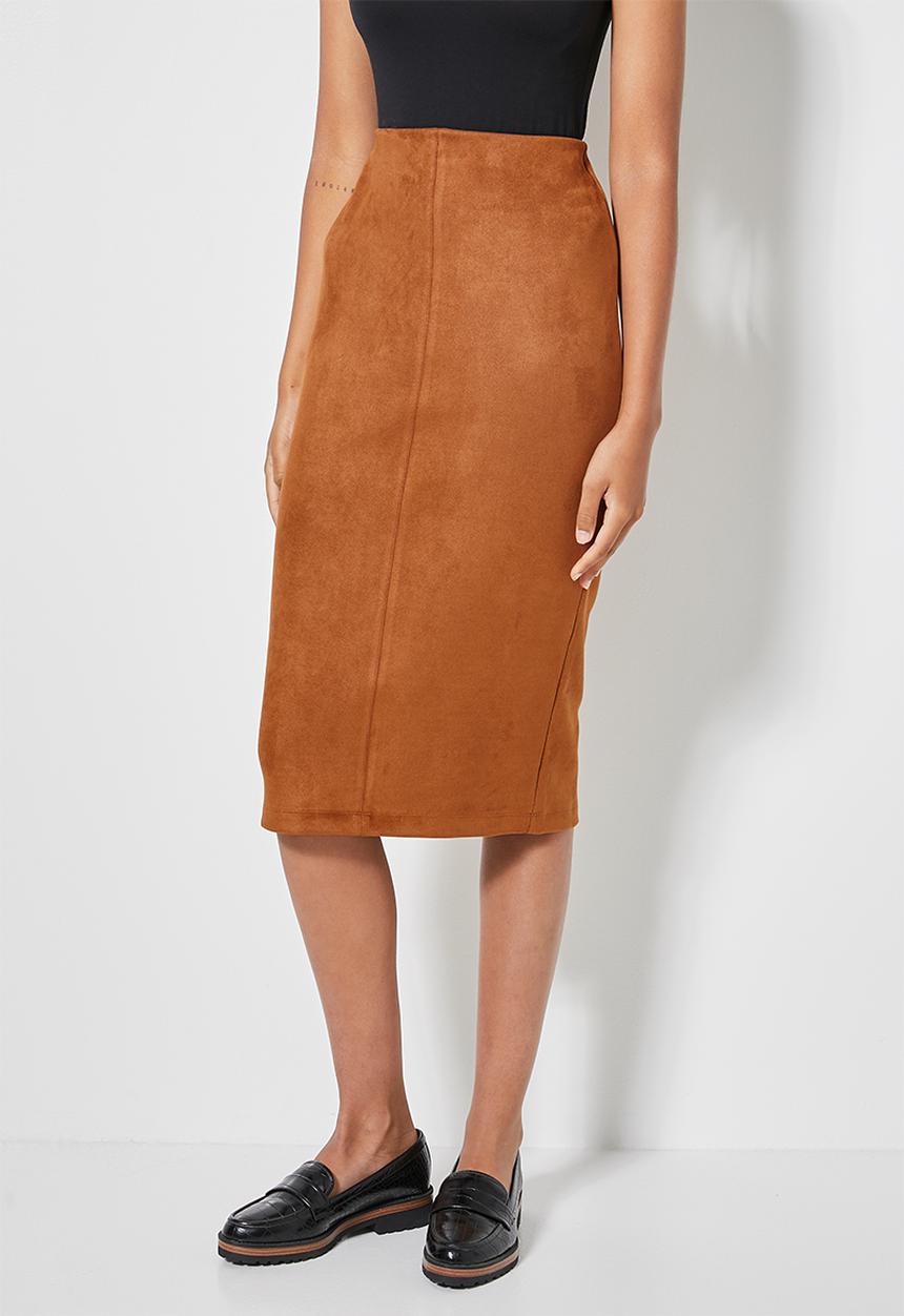 Superbalist - Pencil midi skirt - tan
