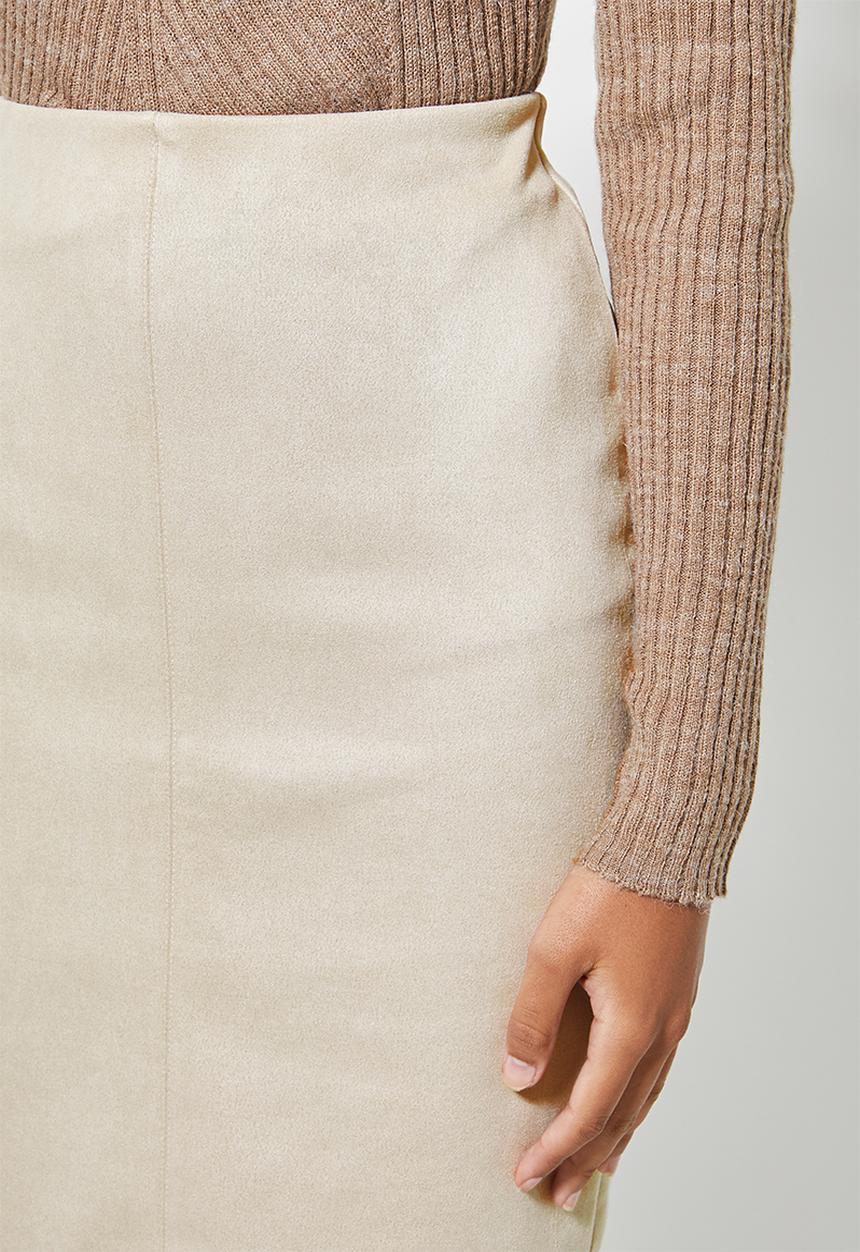 Superbalist - Pencil midi skirt - beige