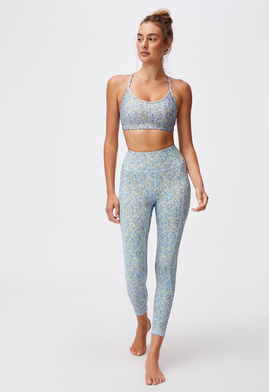Cotton On - Lifestyle pocket 7/8 tight - wild ditsy navy