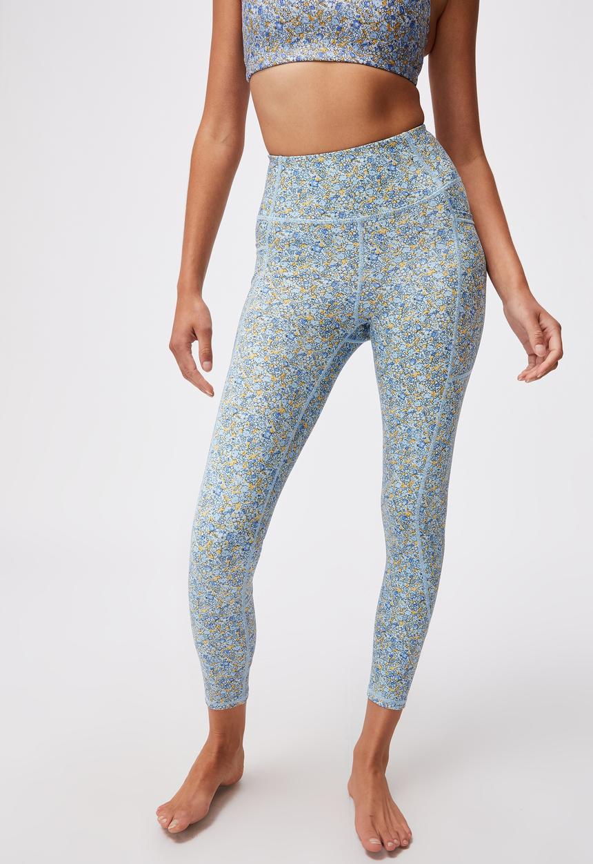 Cotton On - Lifestyle pocket 7/8 tight - wild ditsy navy