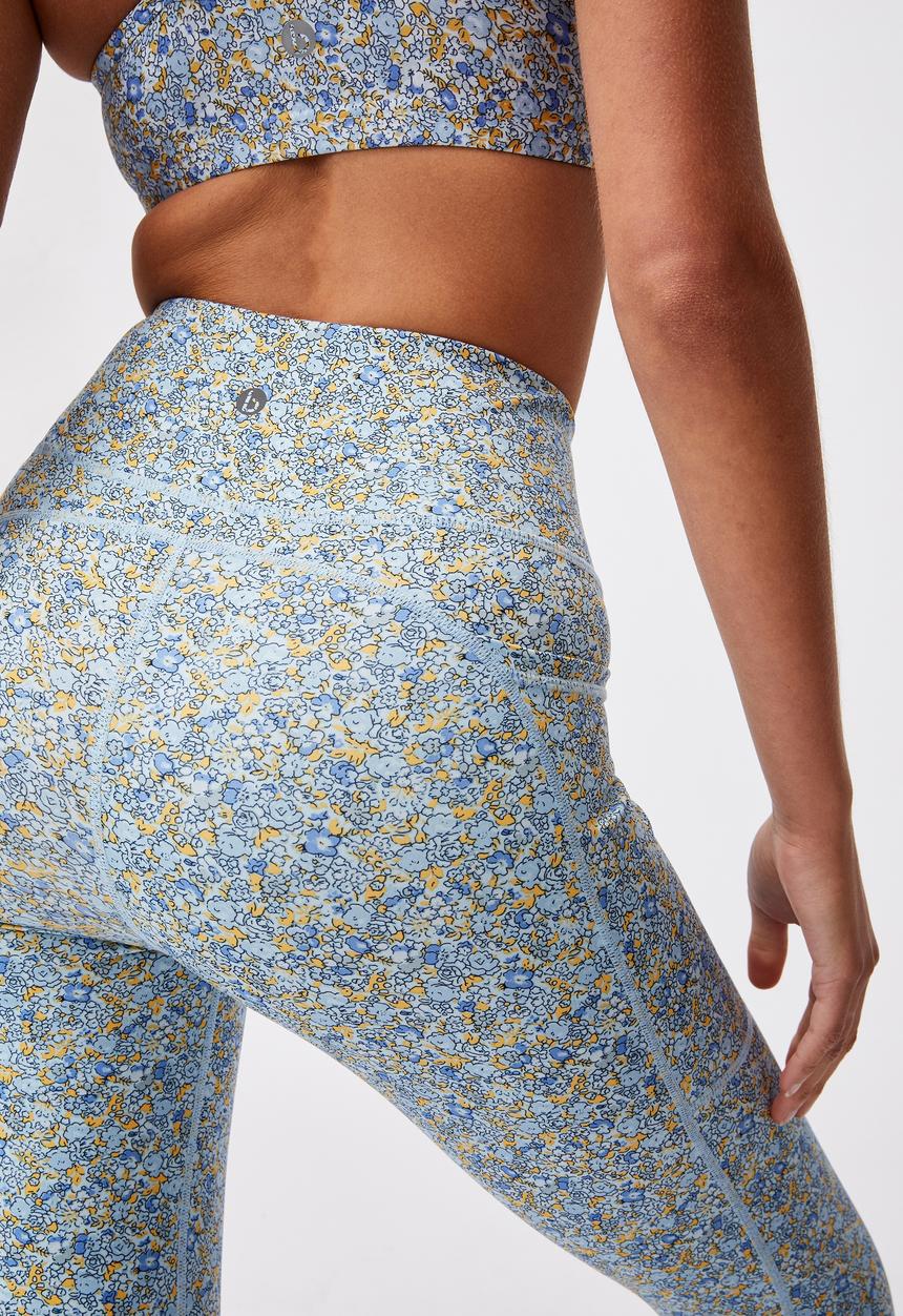 Cotton On - Lifestyle pocket 7/8 tight - wild ditsy navy