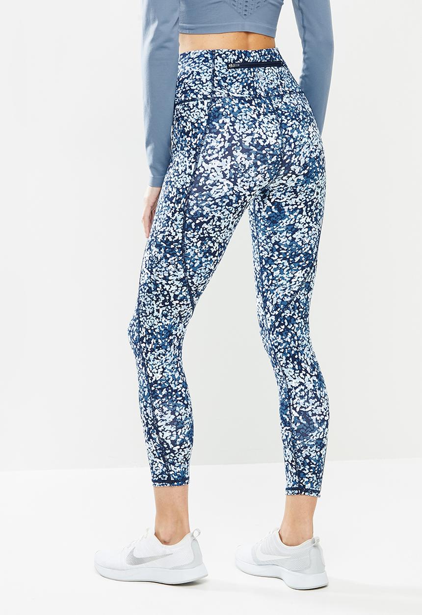 Cotton On - Ultimate booty 7/8 tight - blue & white 