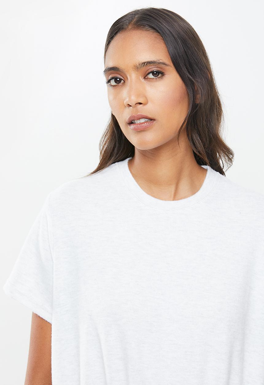Cotton On - Super soft draw cord T-shirt - grey