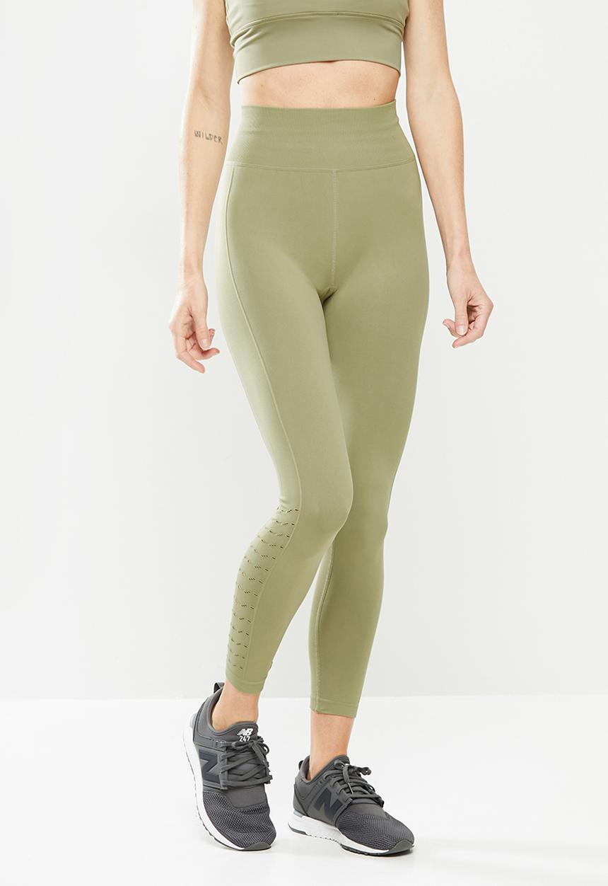 Cotton On - Lifestyle seamless 7/8 yoga tight - olive 