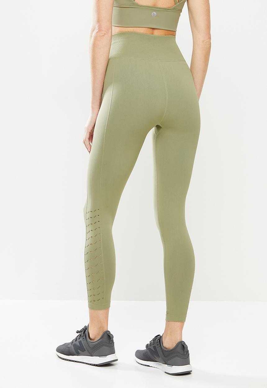 Cotton On - Lifestyle seamless 7/8 yoga tight - olive 