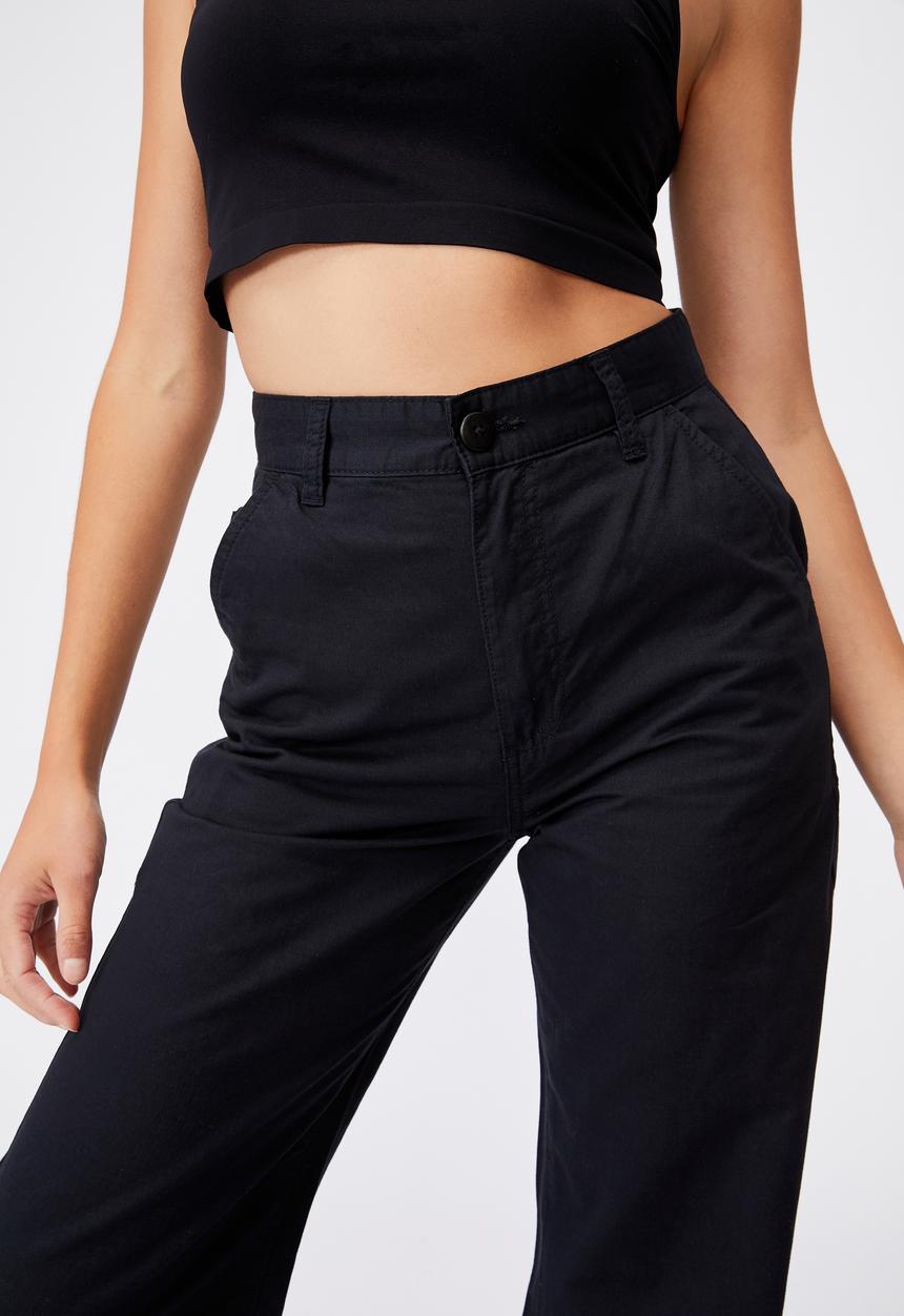 Cotton On - Parker long straight pants - black
