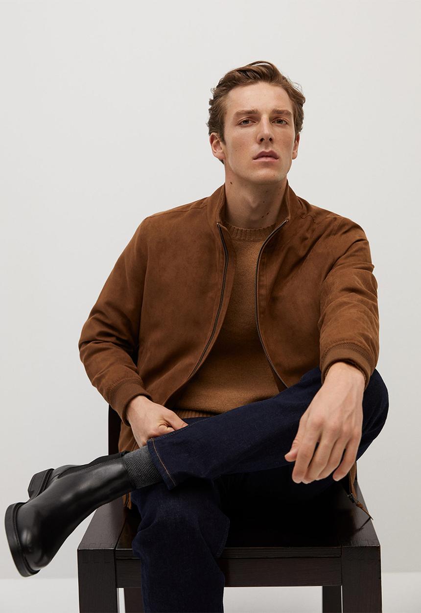 MANGO - Siena jacket / brown