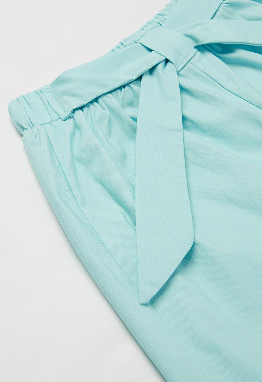 Pop Candy - Girls shorts with belt - blue