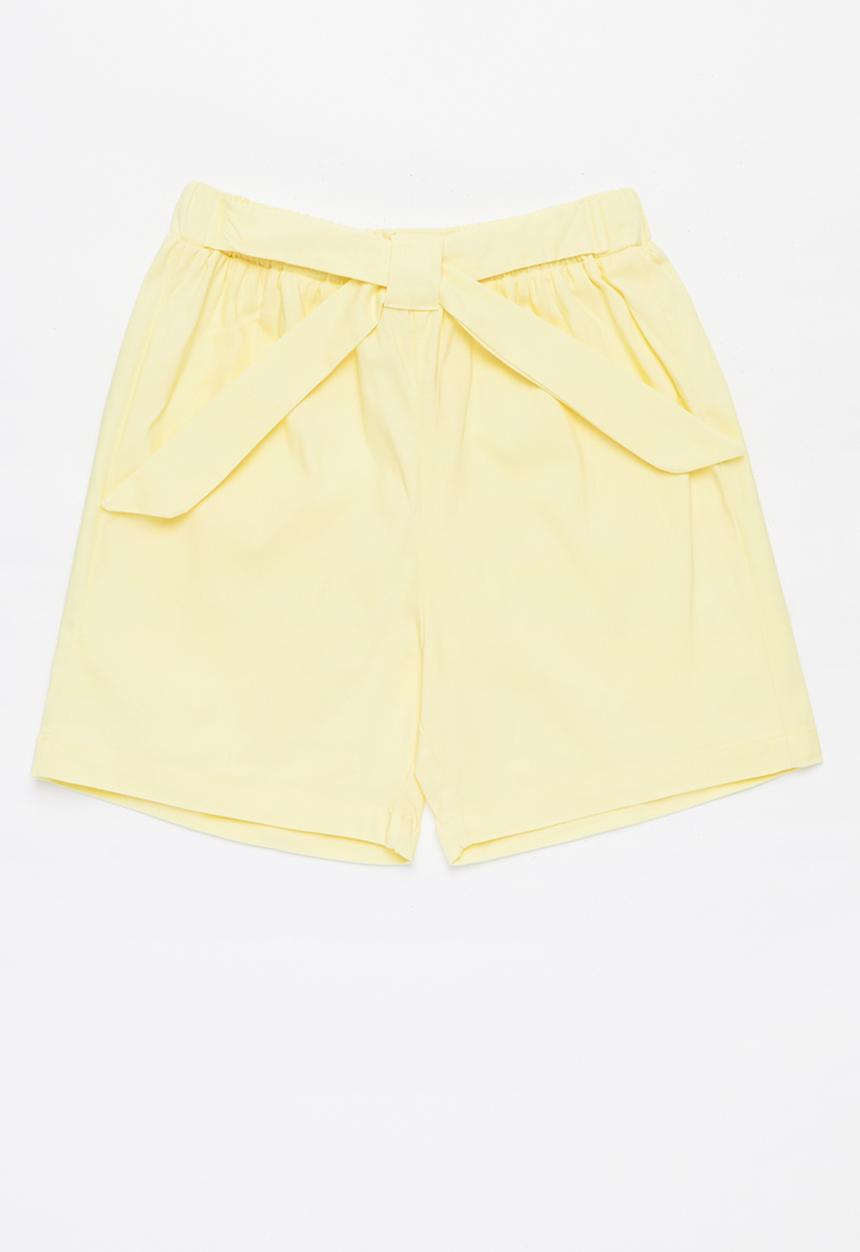 Pop Candy - Girls shorts with belt - yellow