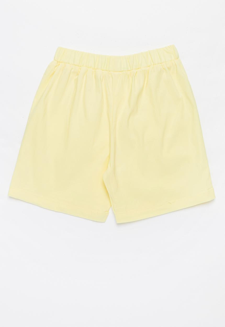 Pop Candy - Girls shorts with belt - yellow