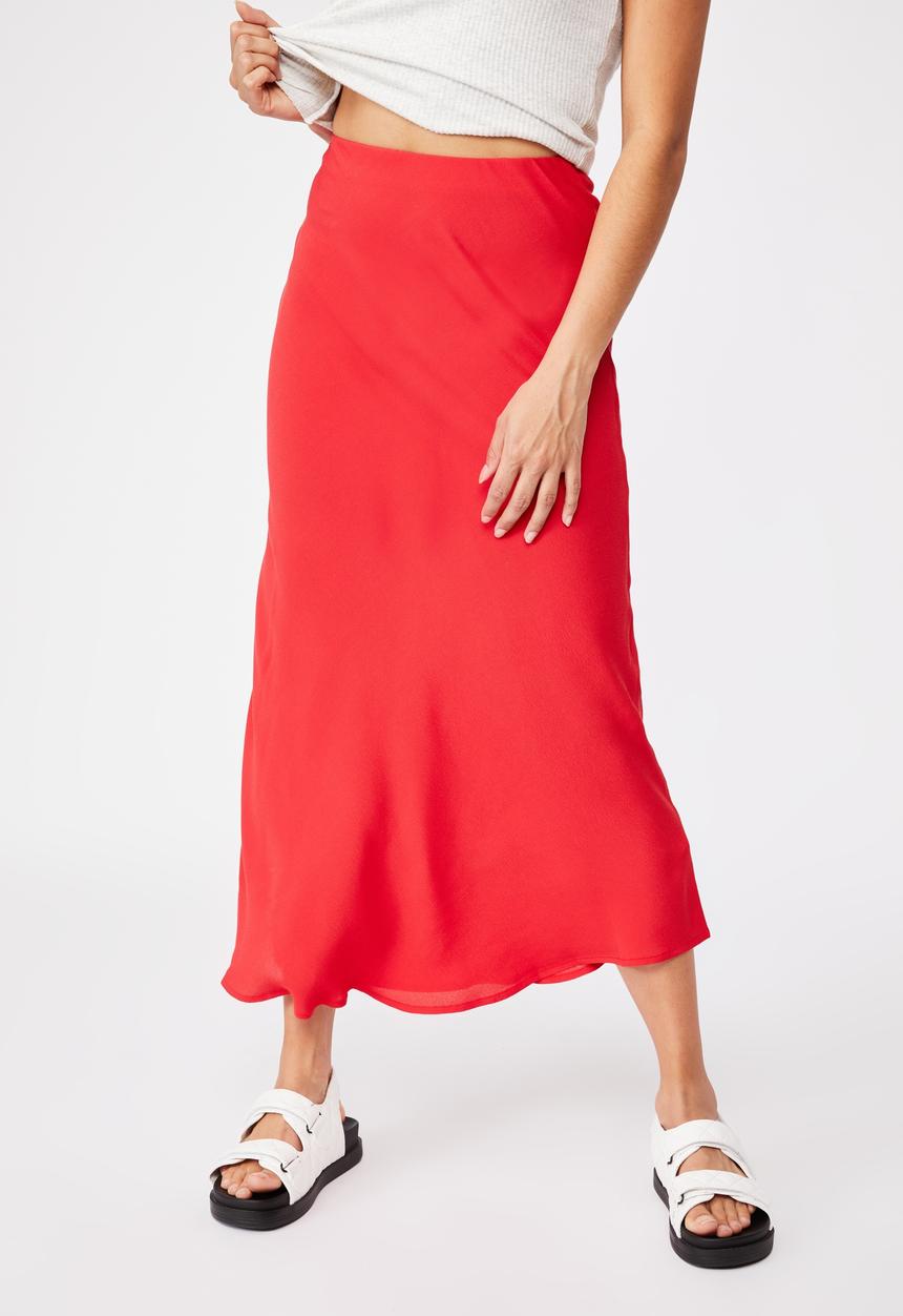 Cotton On - All day slip skirt - lucky red