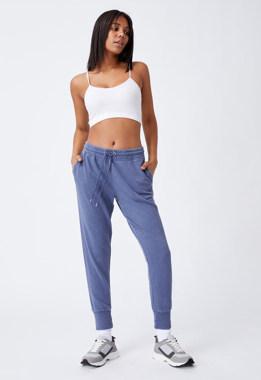 Cotton On - Your favourite track pants - coastal blue garment pigment dye