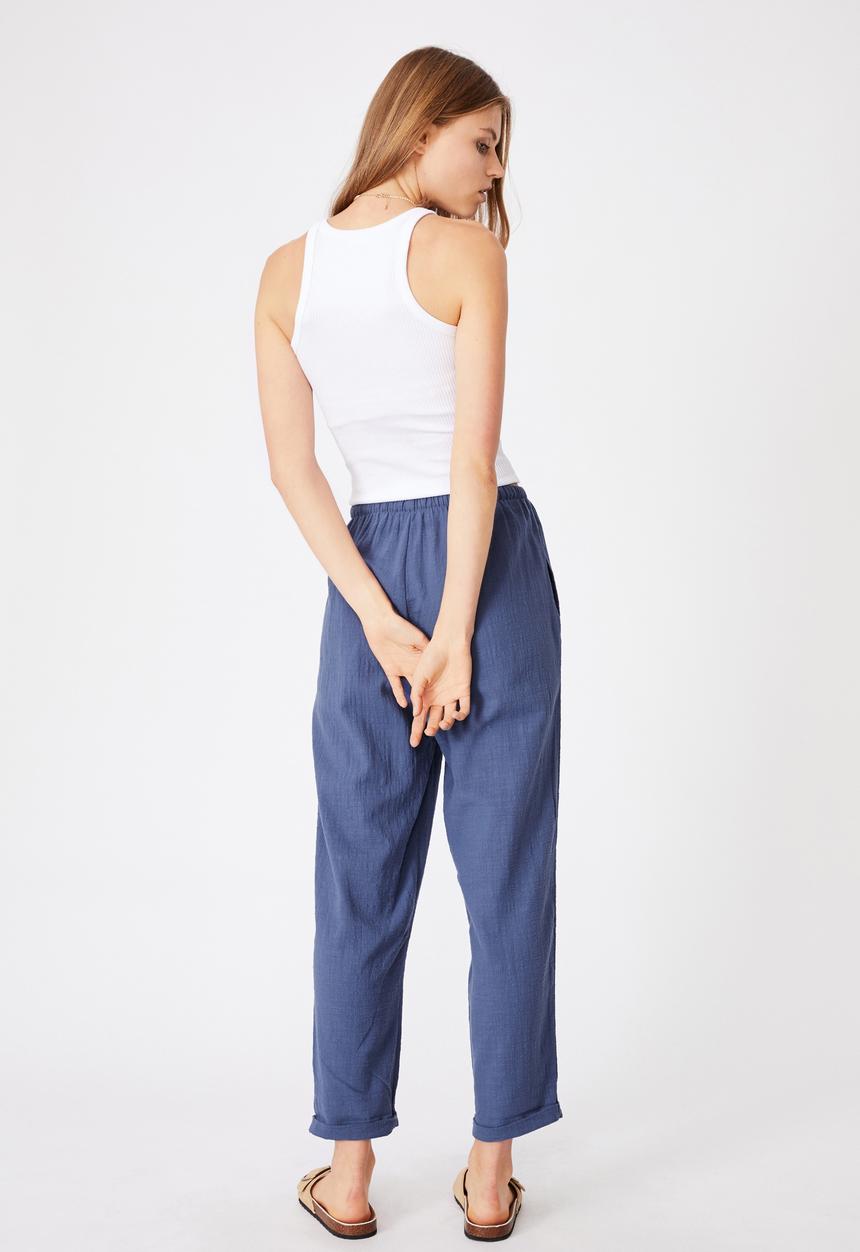 Cotton On - Cali pull on pants - blue