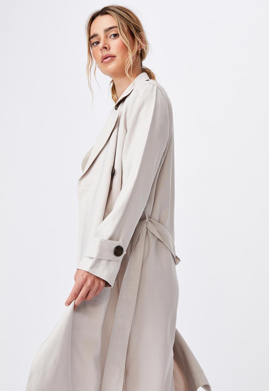 Cotton On - Casual drapey trench - taupe