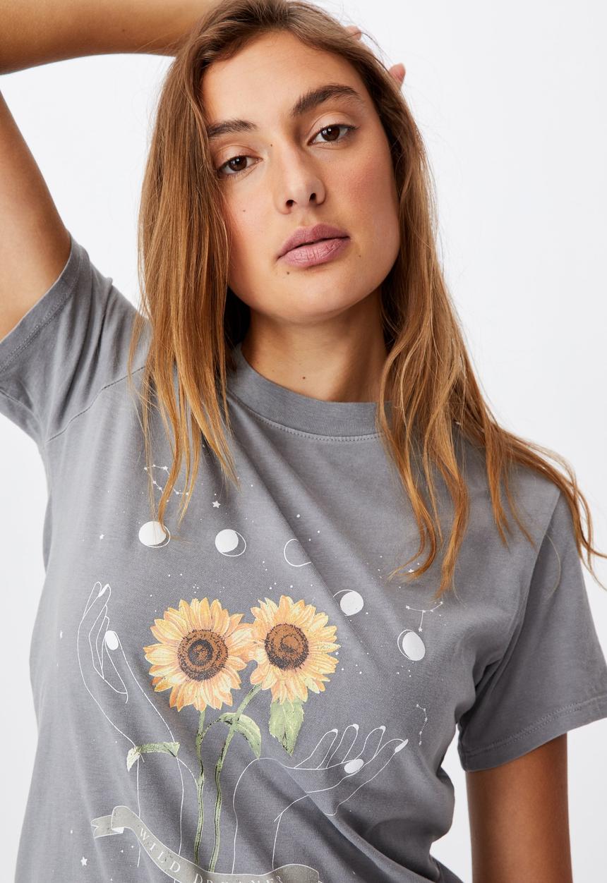 Cotton On - Classic arts T-shirt - grey 