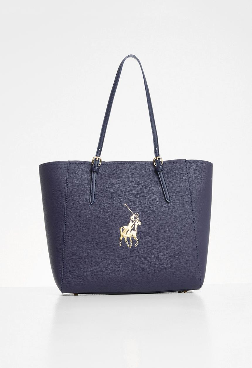 POLO - Gold pony tote bag - navy