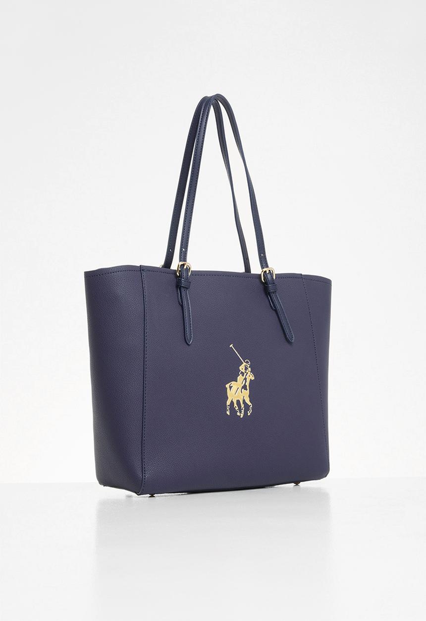 POLO - Gold pony tote bag - navy