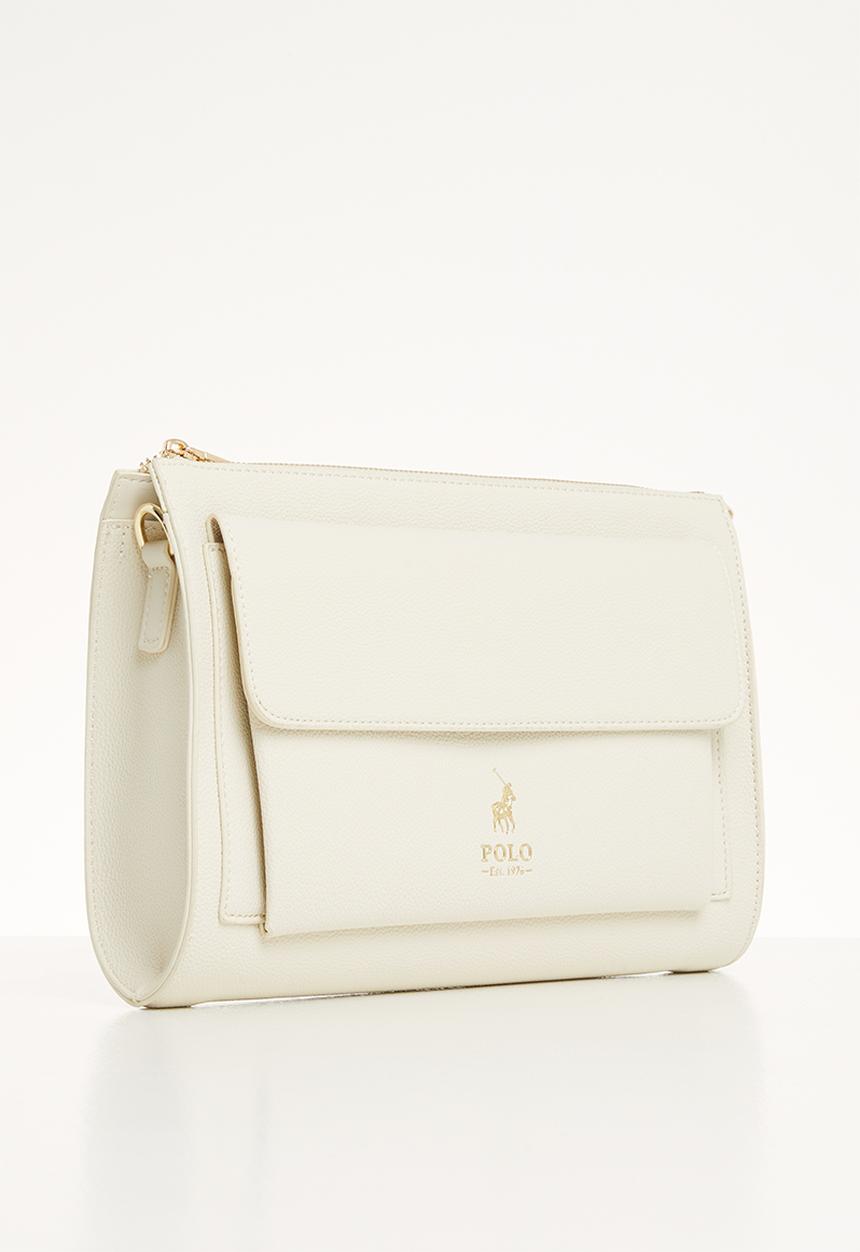 POLO - Gold pony sling bag - cream