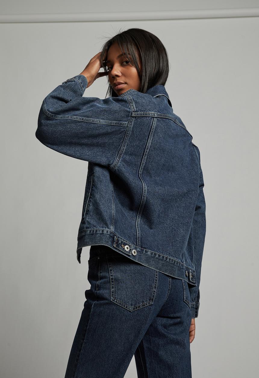Cotton On - Ultimate oversized denim jacket - southside blue