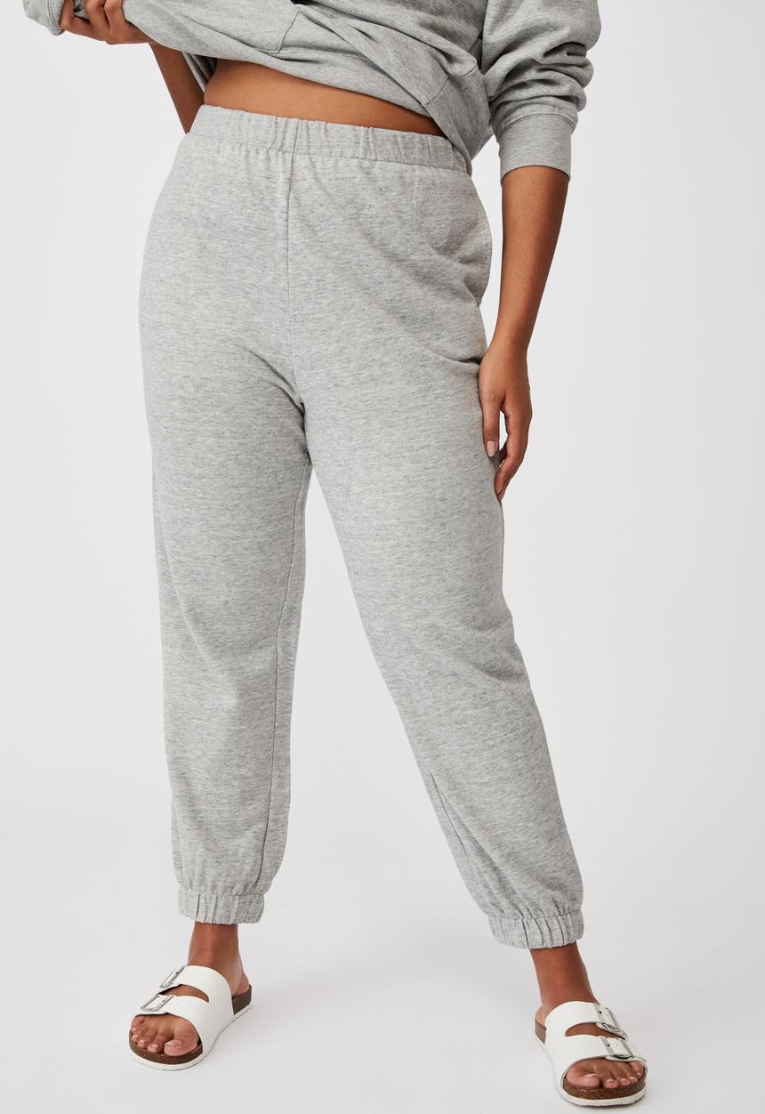 Cotton On - Curve high rise trackpant - grey