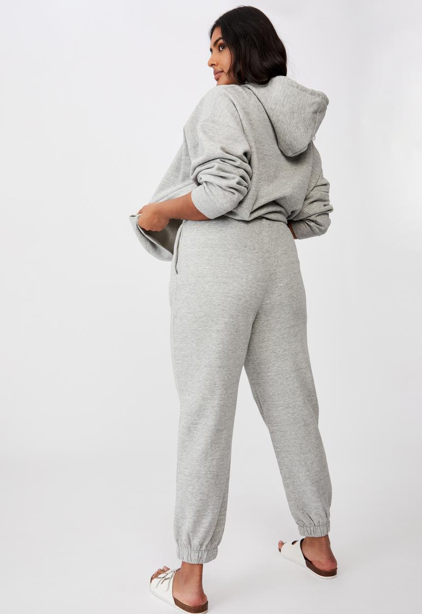 Cotton On - Curve high rise trackpant - grey