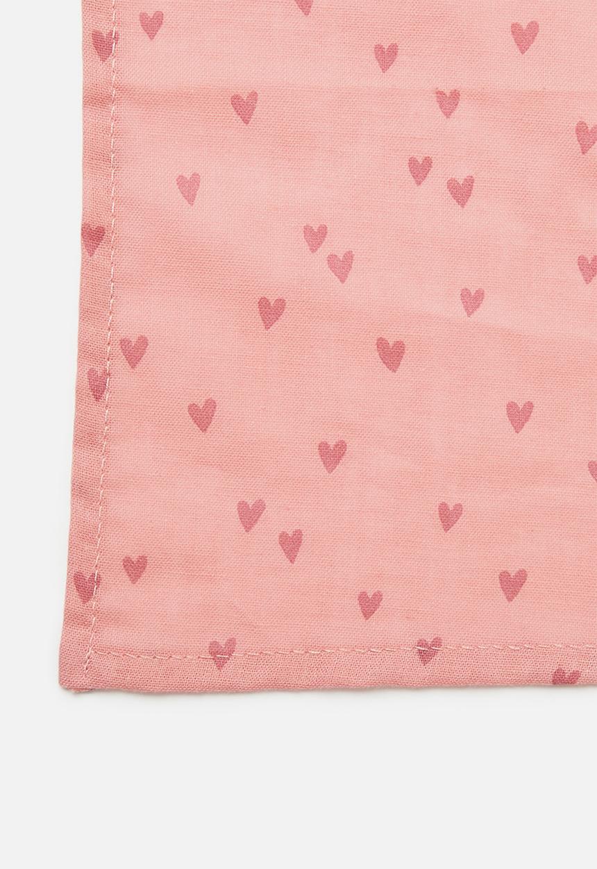 Cotton On - 2Pack organic muslin facewasher - pink