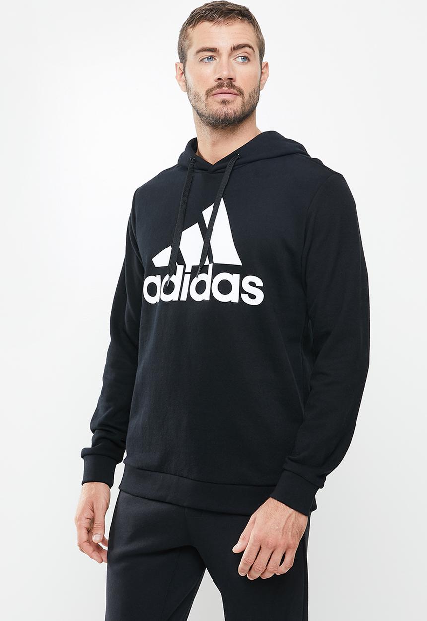 adidas Performance - Bl ft hooded sweat - black & white