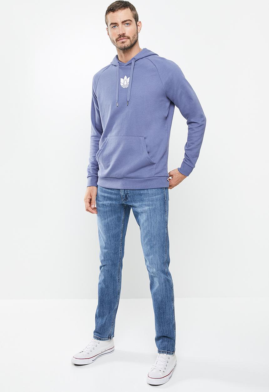 adidas Originals - 3d trefoil hooded sweat - blue